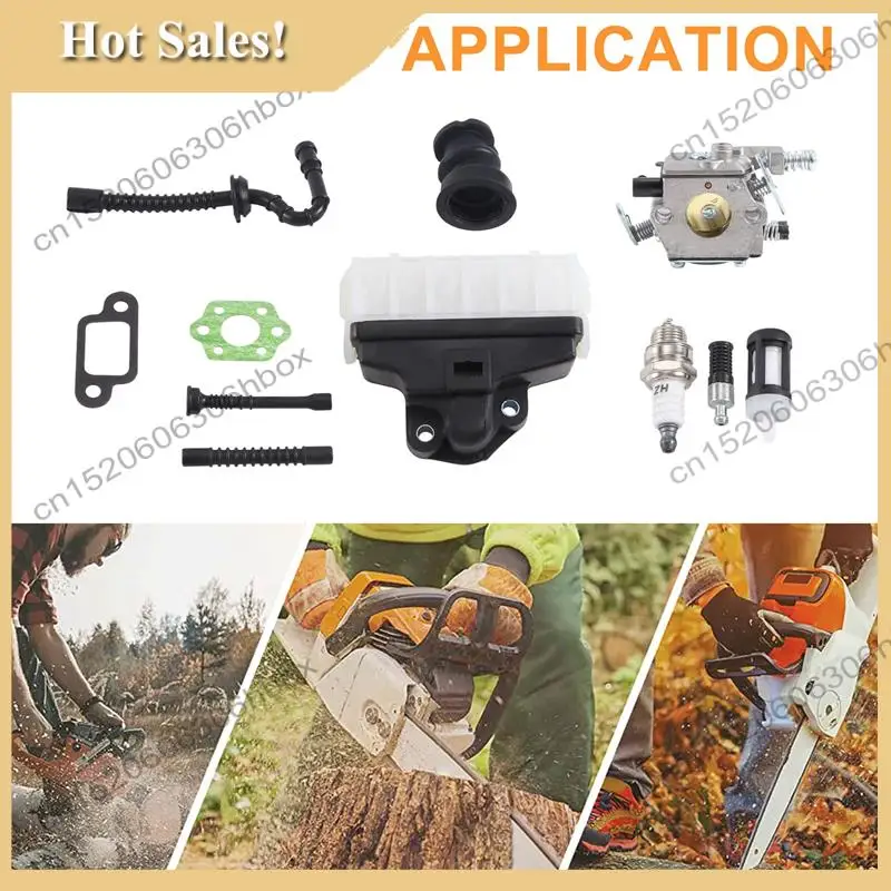-HOPE Carburateur Luchtfilter Kit Voor Stihl 021 023 025 MS210 MS230 MS250 250 Kettingzaag 1123 120 0605, 1123 160 1650
