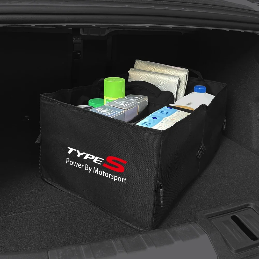 For Honda Civic Type R Type S Large Capacity Car Storage Box Car Trunk Organizer Auto Trucks Trunk Box Storage Accessories