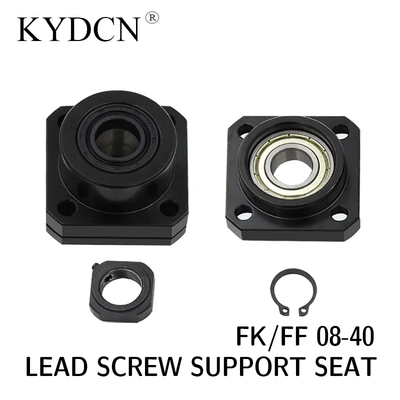 Ball screw support seat Fixed seat bearing seat FKFF 08/10/12/15/17/20/25/30/40