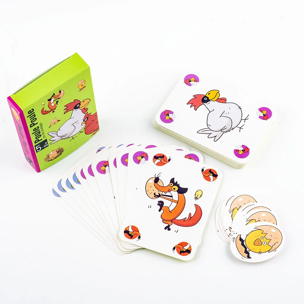 

10.5*7.5cm Hot board games Chicken Chiu Chiu Board Game Piou Piou Casual Party Cards Game Intellectual Toys Gifts