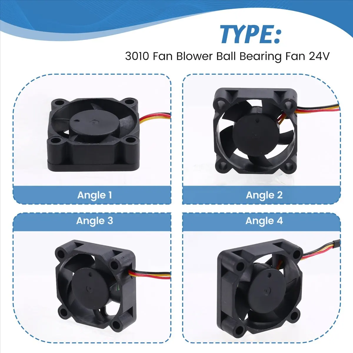 2026 جديد + 3010 مروحة منفاخ كروي مروحة 24 فولت للإبداع K1/K1 ماكس طابعة ثلاثية الأبعاد تبريد Hotend مروحة أجزاء طابعة ثلاثية الأبعاد