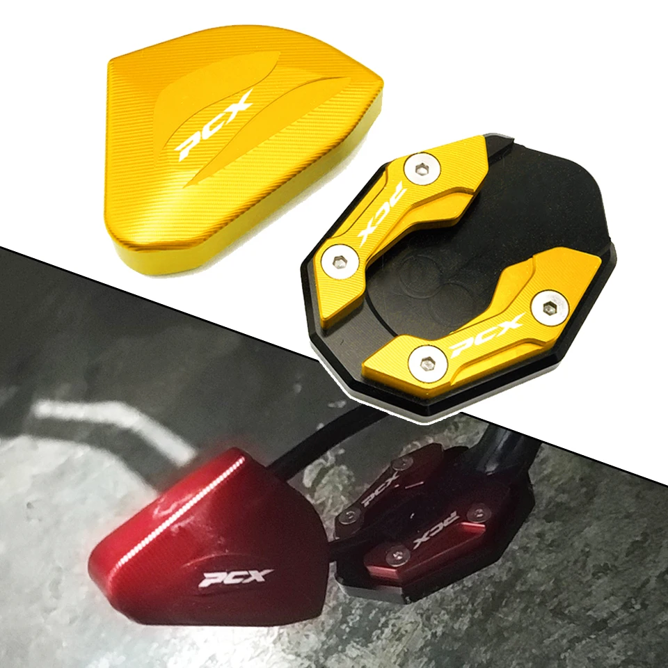 New For HONDA PCX 125 160 150 PCX160 PCX150 PCX125 Motorcycle CNC Accessories Kickstand Side Stand Extension Plate Foot Pad