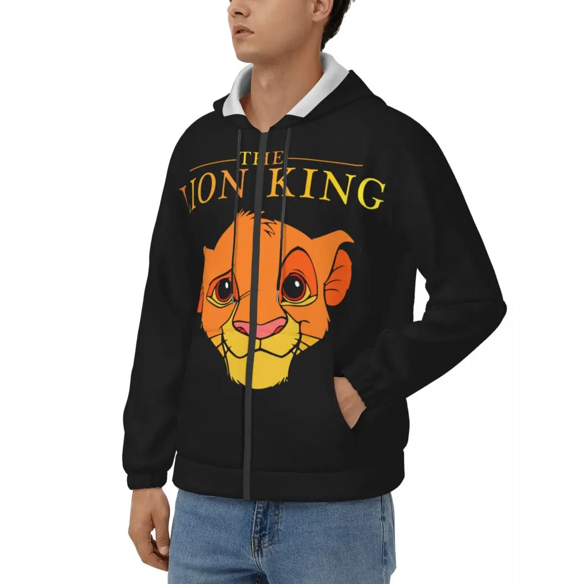 

Men's Simba Head Classic Hoodie Disney｠The Lion King｠Film Tops Creative Hoodies Summer Clothing