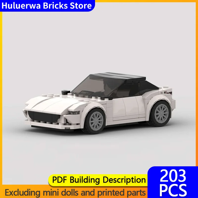 

Модель городской автомобиль MOC, строительные кирпичи MX-5, трансформируемый спортивный автомобиль, модульная технология, детские праздничные подарки, сборка игрушек, костюм