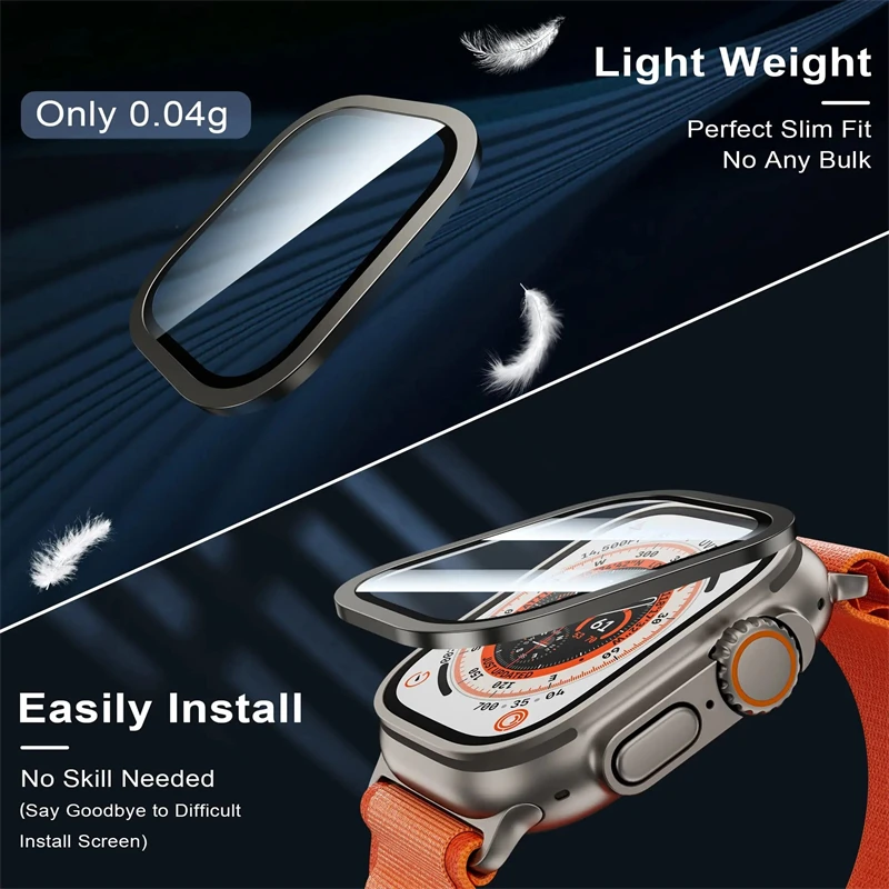Tempered Glass for Apple Watch - Watch Case Bumper review and price