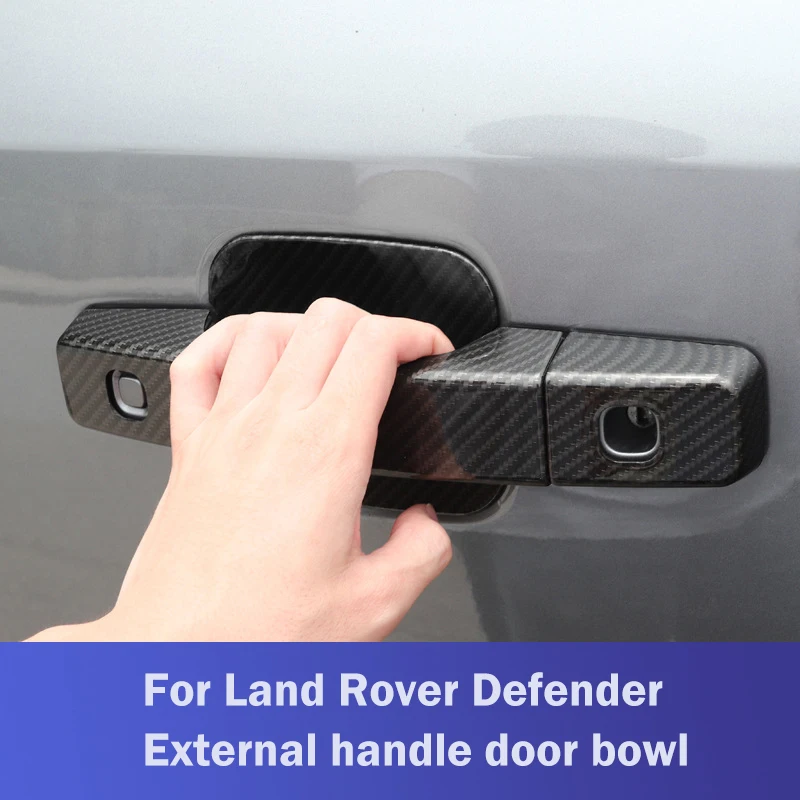 

Car Exterior Door Bowl Handle Decoration For Land Rover Defender 90 110 2020-2024 Chrome Trim Car Acessories