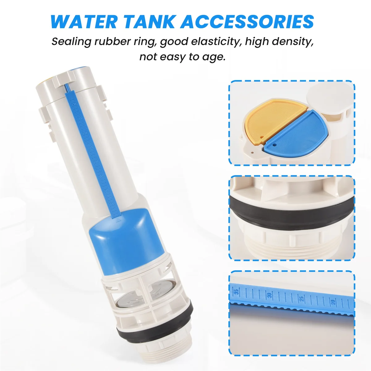 KEKA سبليت المرحاض استنزاف صمام اثنين زر المرحاض منفذ المياه صمام المزدوج فلوش ملء خزان المياه الملحقات