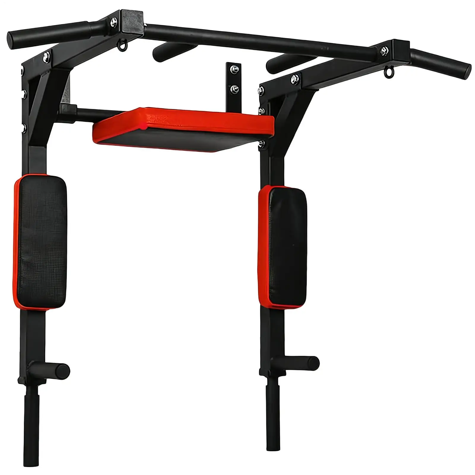 Wall-Mounted Pull-up Bar Fitness Horizontal Bar Multifunctional Dip Station With Eyelets 200kg Capacity Upper For Gym Accessory view 6