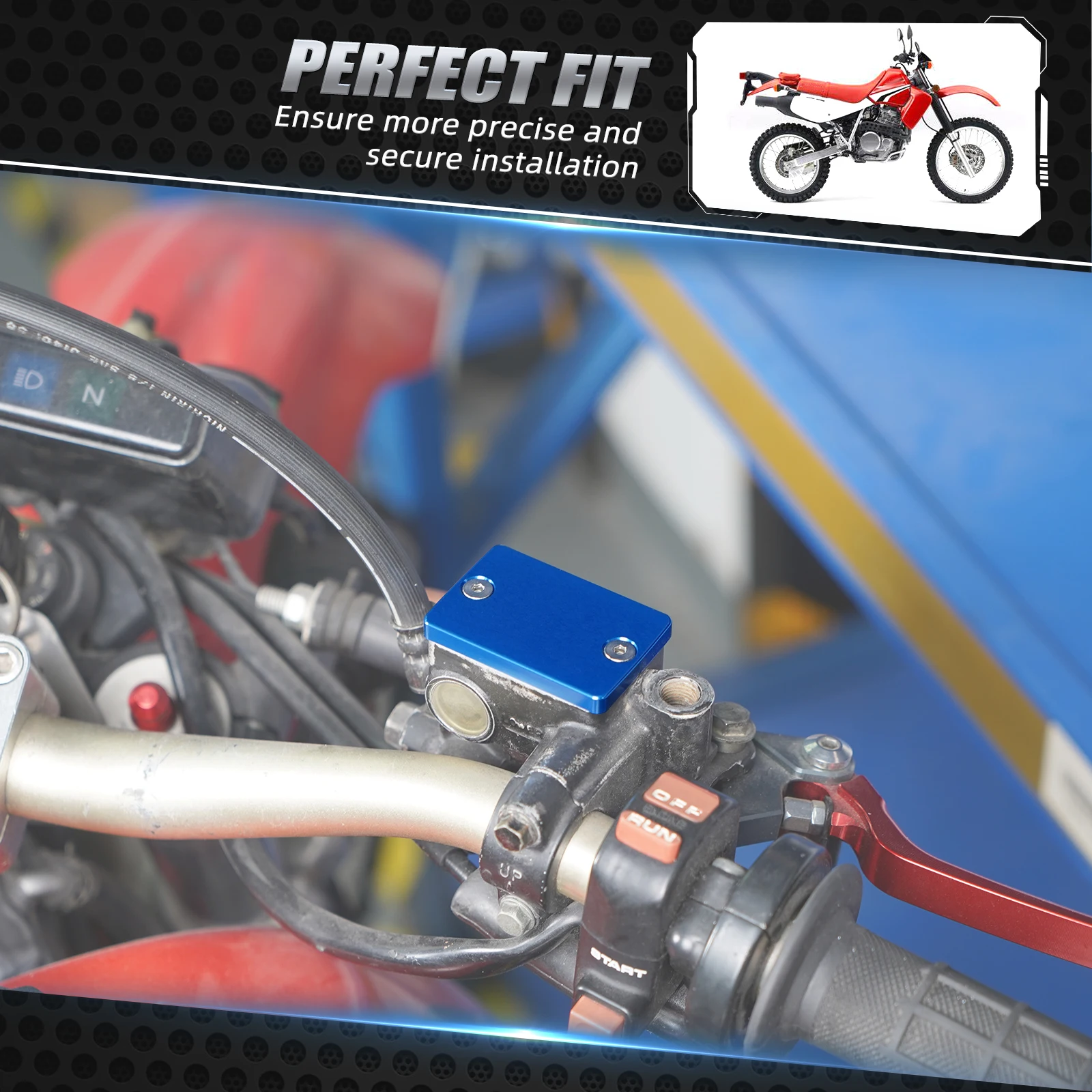 NICECNC For Yamaha WR250R WR250X 2007-2015 Raptor700 07-10 Serow250 05-14 Raptor250 YFZ450 Front Brake Fluid Reservoir Cover Cap