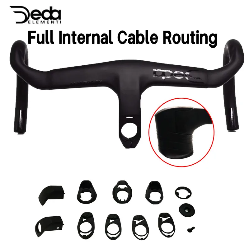 

T1000 EDA Carbon handlebar 380-440mm Internal Wiring Integrated Handlebar 28.6mm with Bike spacer road bike frame parts