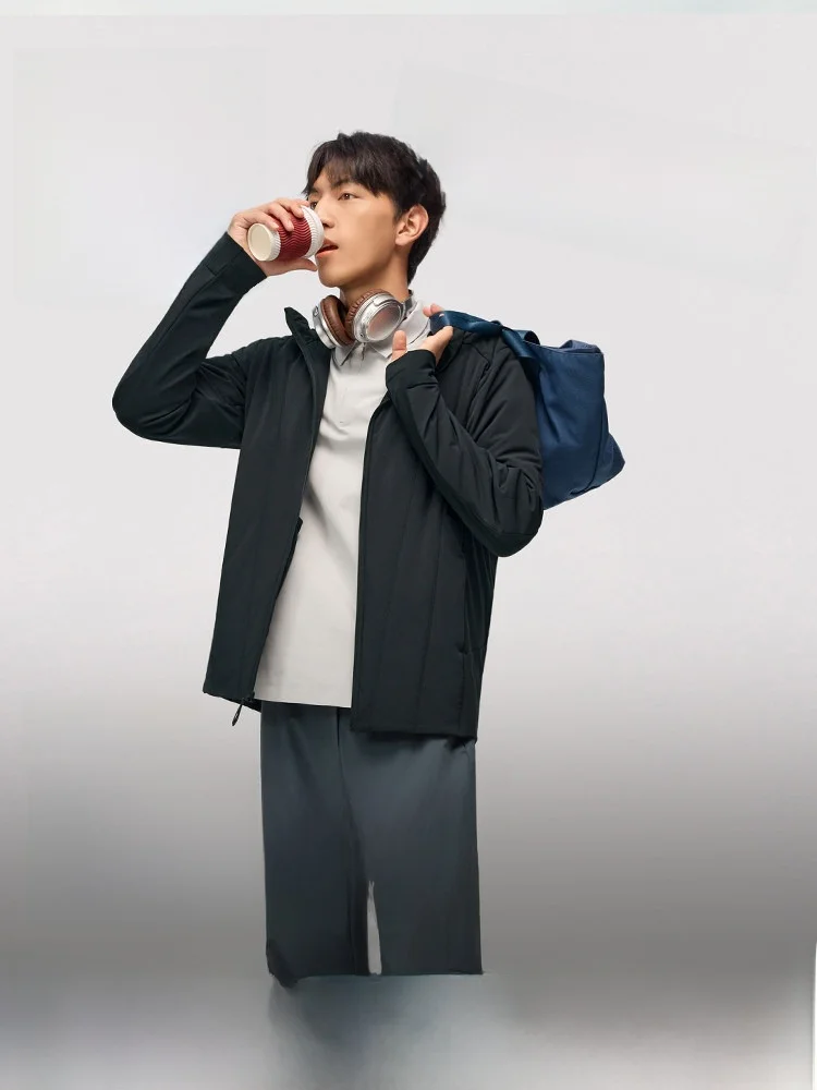 

Men's High Elastici Fce Jaet Warmth like down Pilot Jaet Outerwear Casual Cotton Clothes Autumn Winter Outdoor Gear