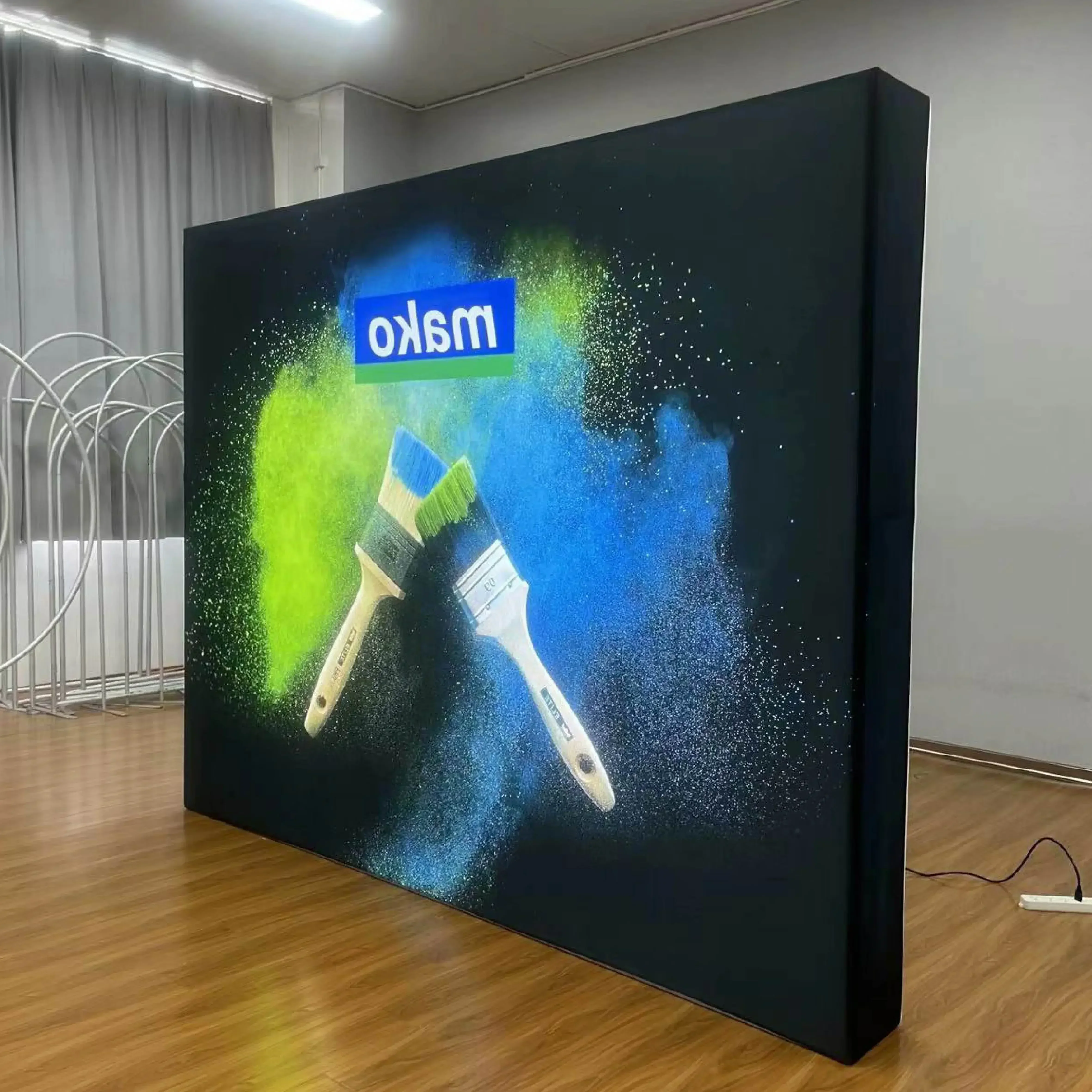 3 Meters Personalized Design Portable Foldable Advertising LED Light Box Commercial Business Trade Exhibition Backdrop Stand