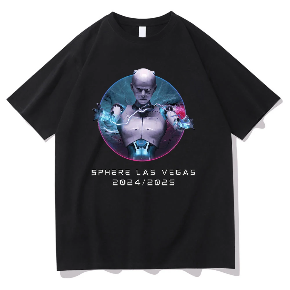 Anyma At Sphere Tshirts 2024-2025 Fashion Men/women Clothing Unisex Cotton Clothes Short Sleeve Tops Graphic TShirt Vintage