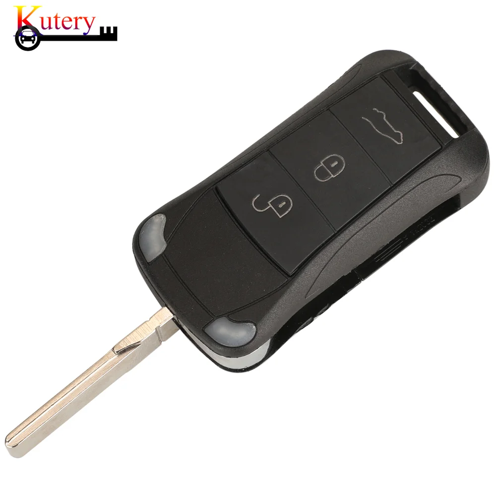 jingyuqin Folding Remote Smart Car Key For Porsche GTS Cayenne 2/3/4 Buttons 315/433Mhz ID46 PCF7946 Chip Half-Smart