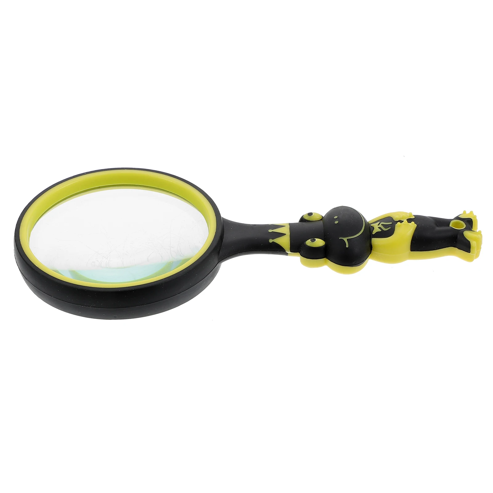 

Magnifying Glass Anti Fall Reading Glasses Portable Kids Magnifiers Lens Rubber Durable Practical Long Lasting Easy Hold Solid