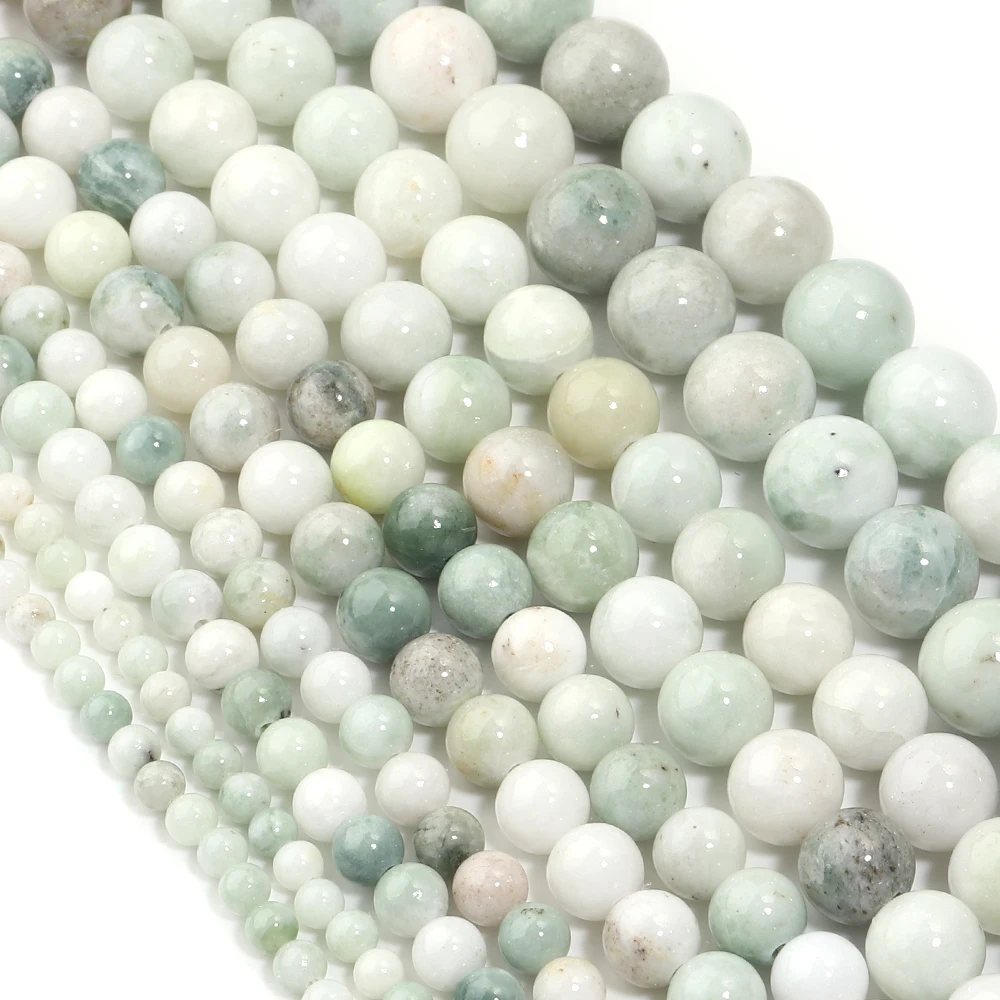 1 Strang Naturstein Perlen 4/6/8/10/12mm Maotian Jade Runde Perlen Lose Spacer Perlen für DIY Schmuck Machen Armband Großhandel