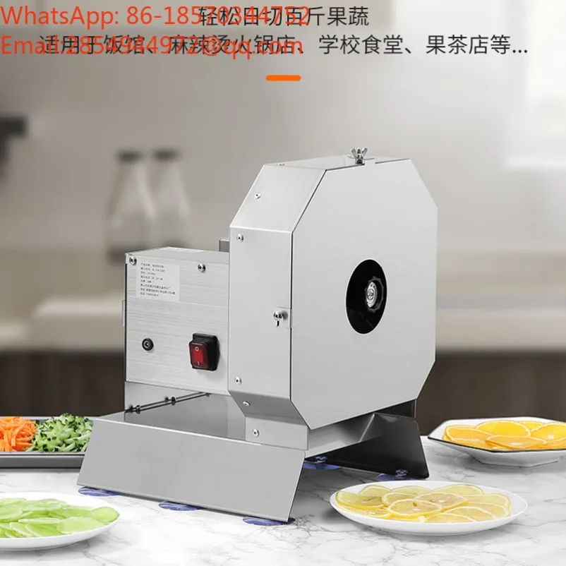 Commercial Stainless Steel Electric Fruit Vegetable Slicer Automatic Slicing Machine for Lemon Ginger Potato Radish