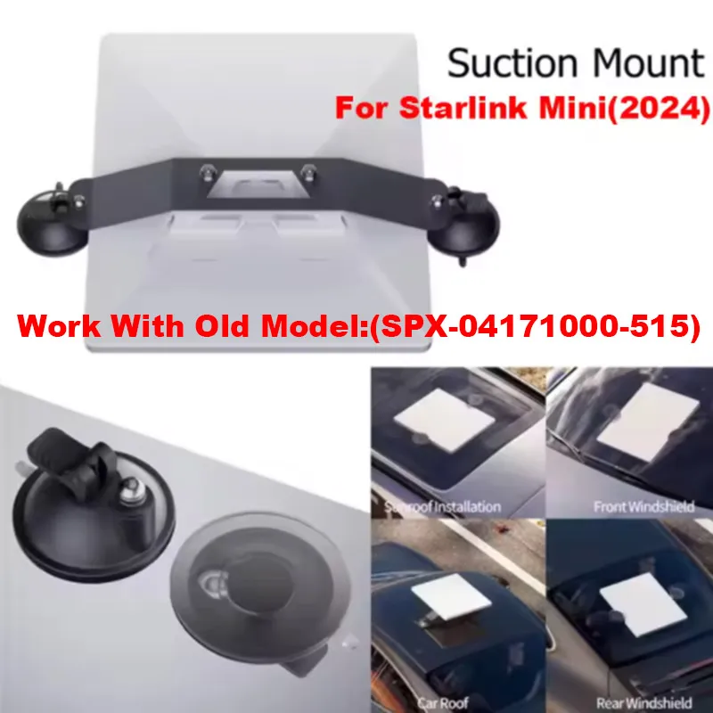 For Starlink Mini 2024 Suction Cup Sunroof Mount for Starlink Mini Original Kickstand Car Roof Window Mounting Kit Accessories