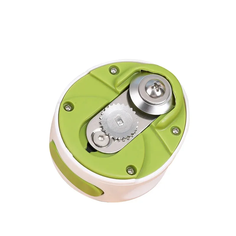 فتاحة علب يدوية محمولة، فتاحة علب بيرة صغيرة مدمجة، أداة أدوات المطبخ، تحرير سهل باللف، فتحة آمنة للجرار