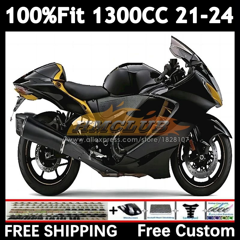 Injection Body For SUZUKI Hayabusa black stock GSXR 1300 CC 2021 2022 2023 2024 40No.45 GSXR-1300 GSXR1300 21 22 23 24 Fairing