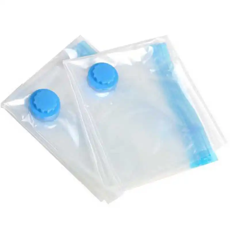 Vacuum Compress Storage Bag For Clothes 40x60cm 60x80cm Transparent Folding Home Travel Space Saver Reusable Sealed Vacuum Bags