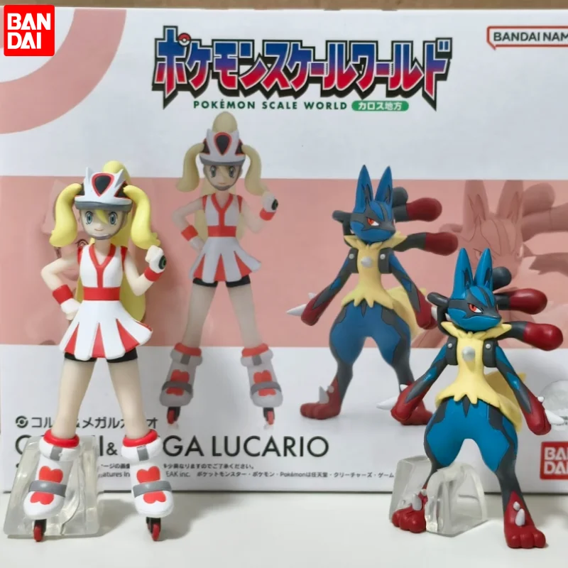 

Genuine Bandai Pokemon Scale World Action Anime Figure Corni And Mega Lucario Model Kit 65mm 78mm Model Toys Gift For Boys Girls