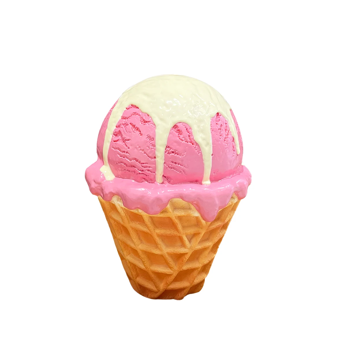 Large plastic ice cream ball model piggy bank PVC simulation ice cream shop counter decoration to attract customers artifact