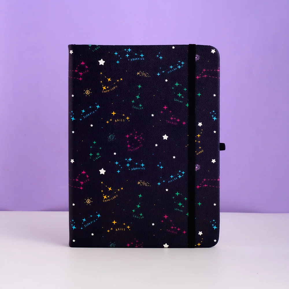 Zodiac 160gsm Bullet Dotted Journal Hard Cover Creative Notepad Business Office Students Lined / Dot Grid Notebook