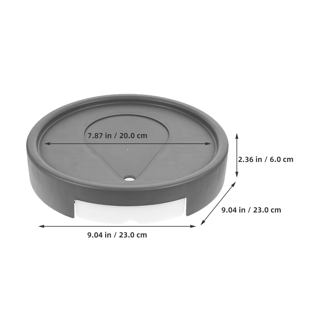 

Movable Plant Tray Wheels 23cm Outer 20cm Inner Cold White Plastic Rolling Planter Adjustable Capacity Garden Flower Pot Saucer