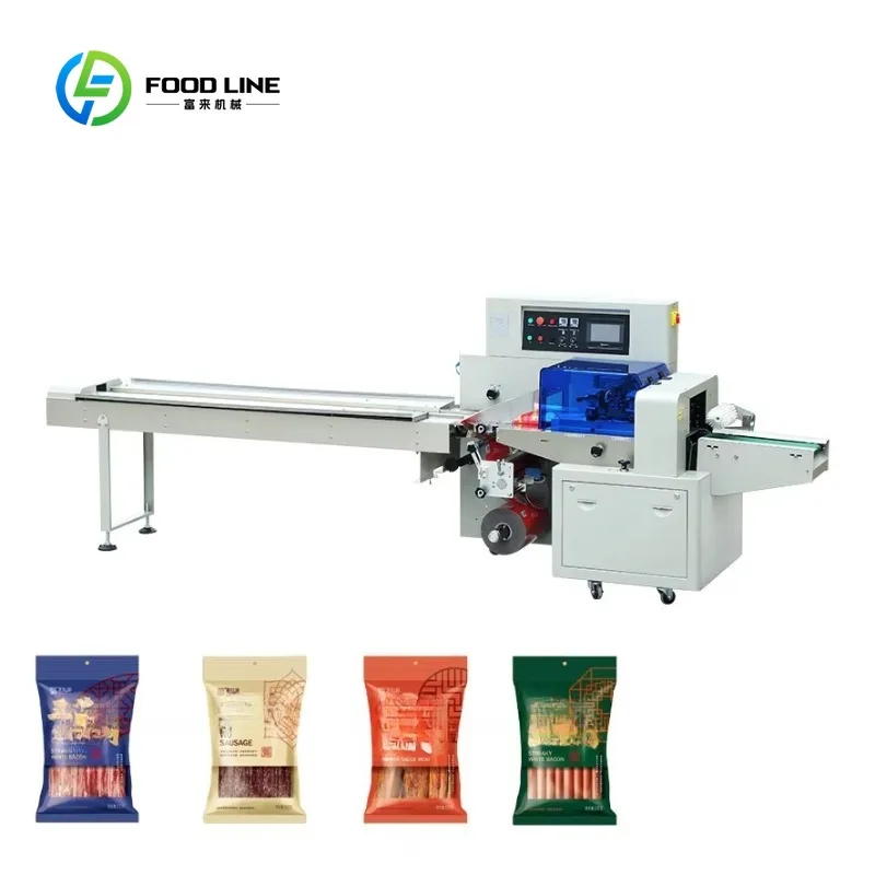 Custom Made  High-Speed Automatic  Packaging Machine for Food Disposable Tableware  Film Pillow Packaging