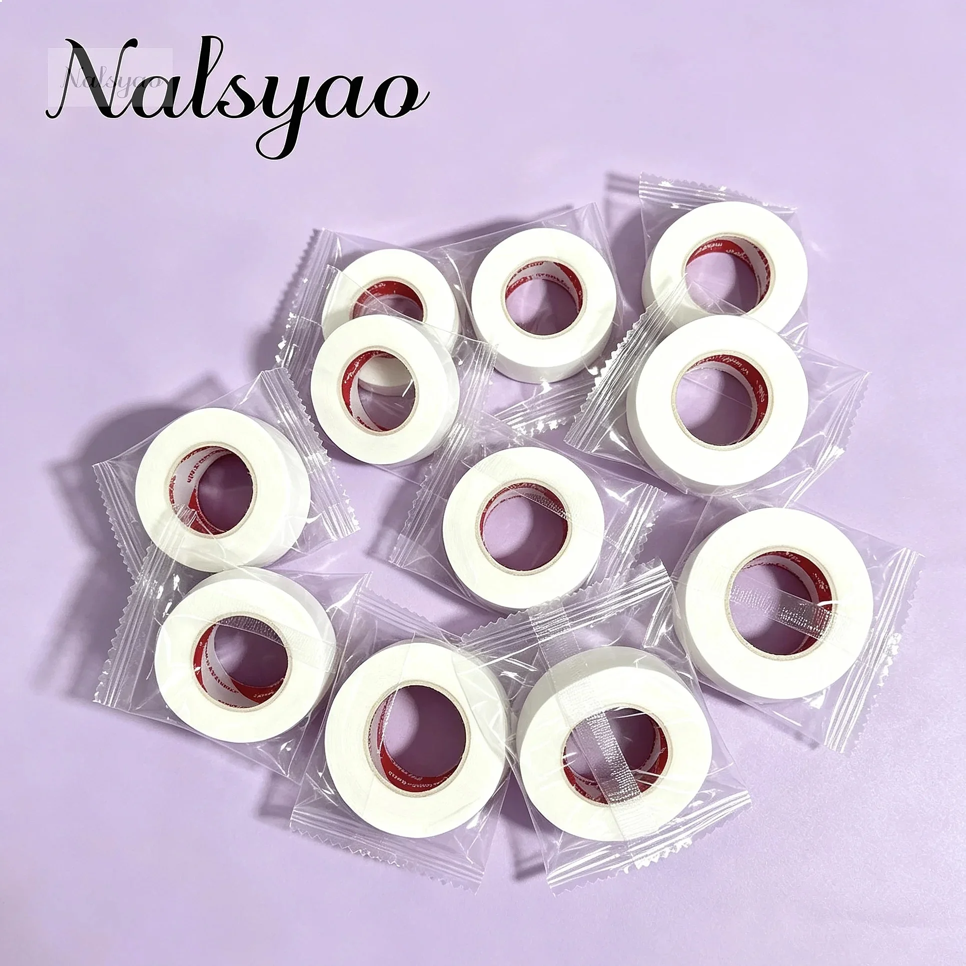 2/3 Rolls Japanese Insulating Tape for Eyelash Extension Lint Free Under Eye Pads Breathable Non-woven Tape Paper Eyelash Patch