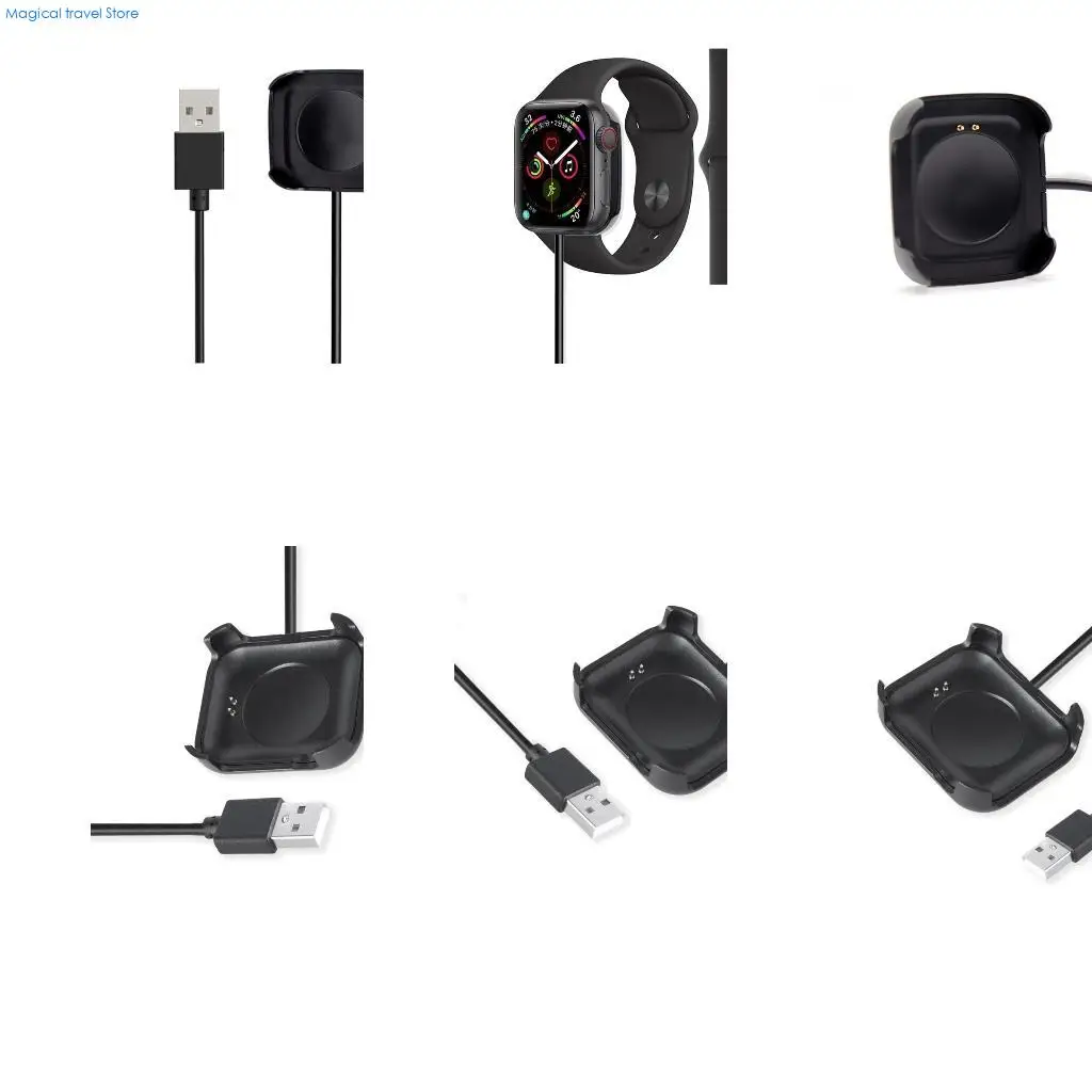 N2UB Power Adapter Cradle Dock Bracket Base for Watch HW18 for Smartwatch Portable USB Fast Charging Cable