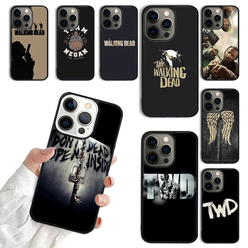 Walking Dead TWD Phone Case For iPhone 16 15 14 13 12 Mini 11 Pro Max Plus X XS Max XR Cover Shell coque