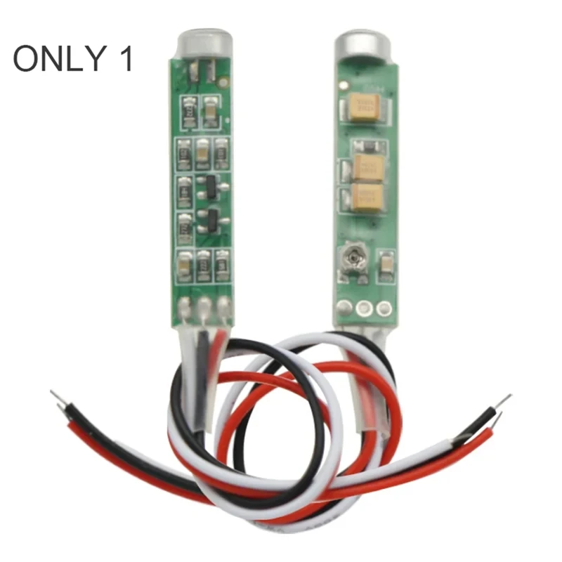 

Output Volume Adjustable Special MIC Microphone Module Audio Pickup Adapter Module with Pre-Amplifier for CCTV IP Camera-A75P