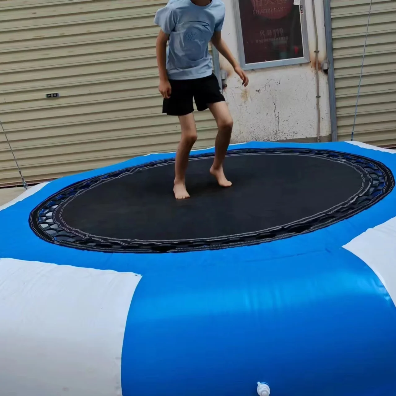 2026 High Quality Round Double Inflatable Trampoline Made of Durable PP Materialpromote sales