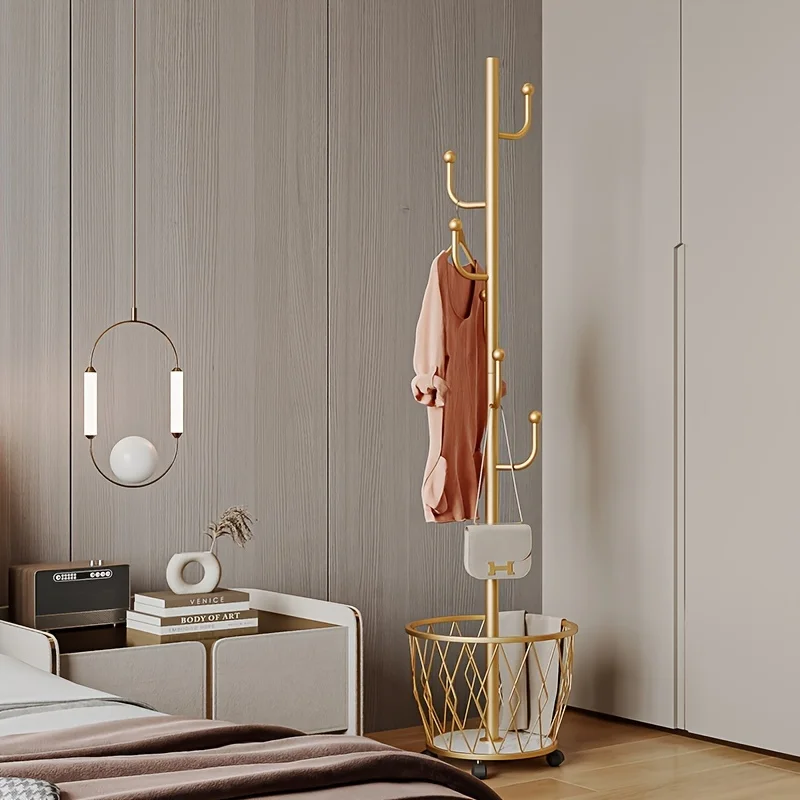 Cintre Indépendant Multifonctionnel, Robuste et Stable, Espace de Rangement Spacieux, Crochet Robuste pour Suspendre des Écharpes