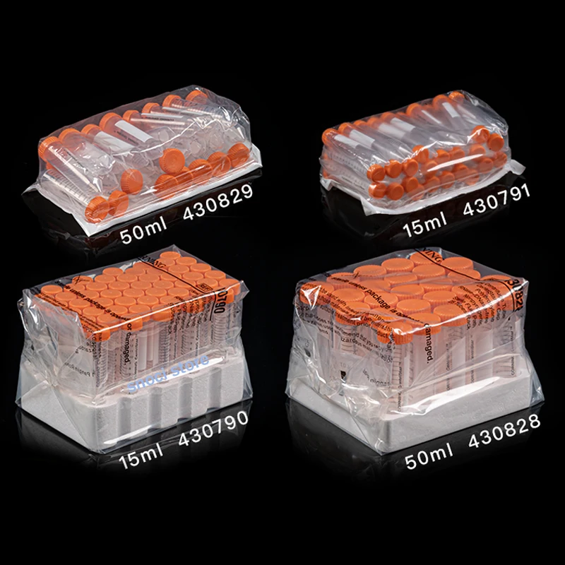 

15ml Centrifuge Tubes，Plastic 50ml Conical Tubes Sterile with Graduated, Screw Cap for Laboratory , Polypropylene,Non-pyrogenic