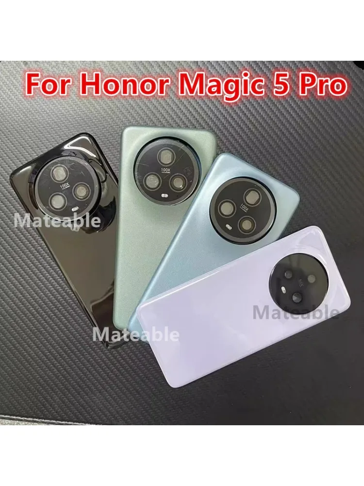 Obudowa baterii Magic5Pro do Honor Magic 5 Pro 5Pro, tylna pokrywa, szklany futerał, części zamienne do naprawy telefonu + obiektyw aparatu — zdjęcie produktu 6