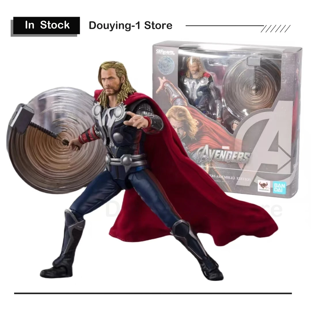 

In Stock Original Bandai SHF Thor Avengerrs Asssemble Edition Anime Action Figure PVC Collectible Model