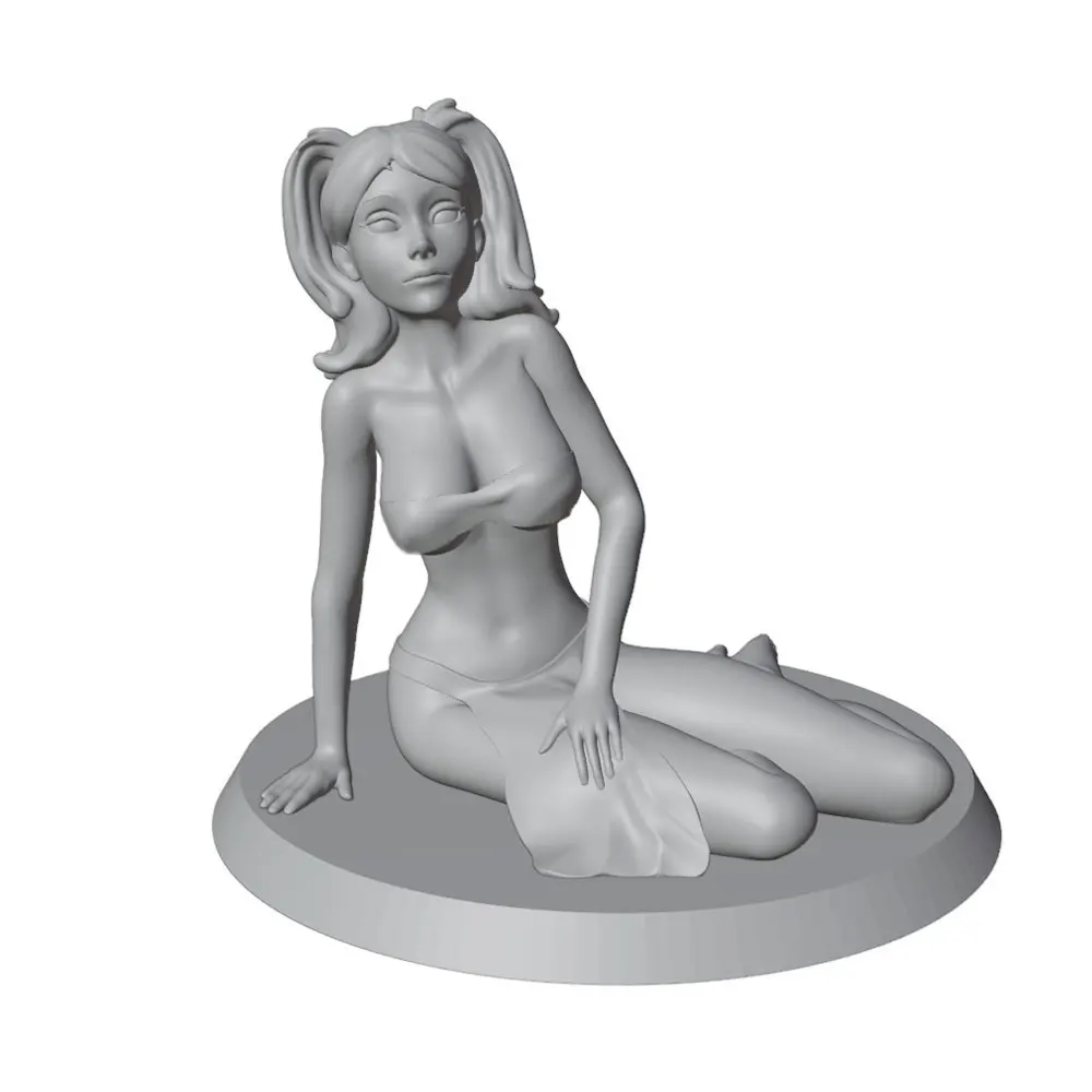 1/24/12/6 Desk ornament,NSFW,Sexy girl resin model kit, mini 3D printed gray figure statue, unpainted,unassembled
