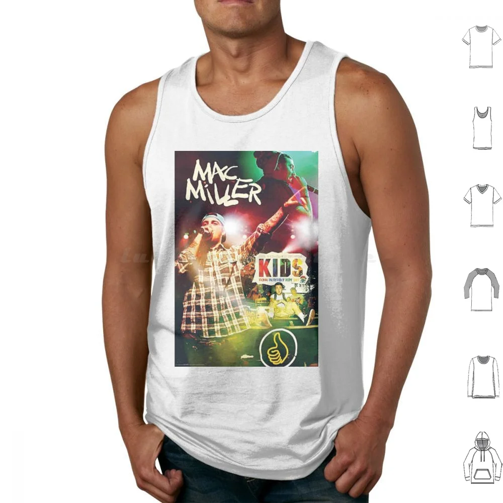 Man Singing Kids Handsome Poster Tank Tops Vest Sleeveless Vintage Music Aesthetic Good Miller Love Band Tren Wadaks