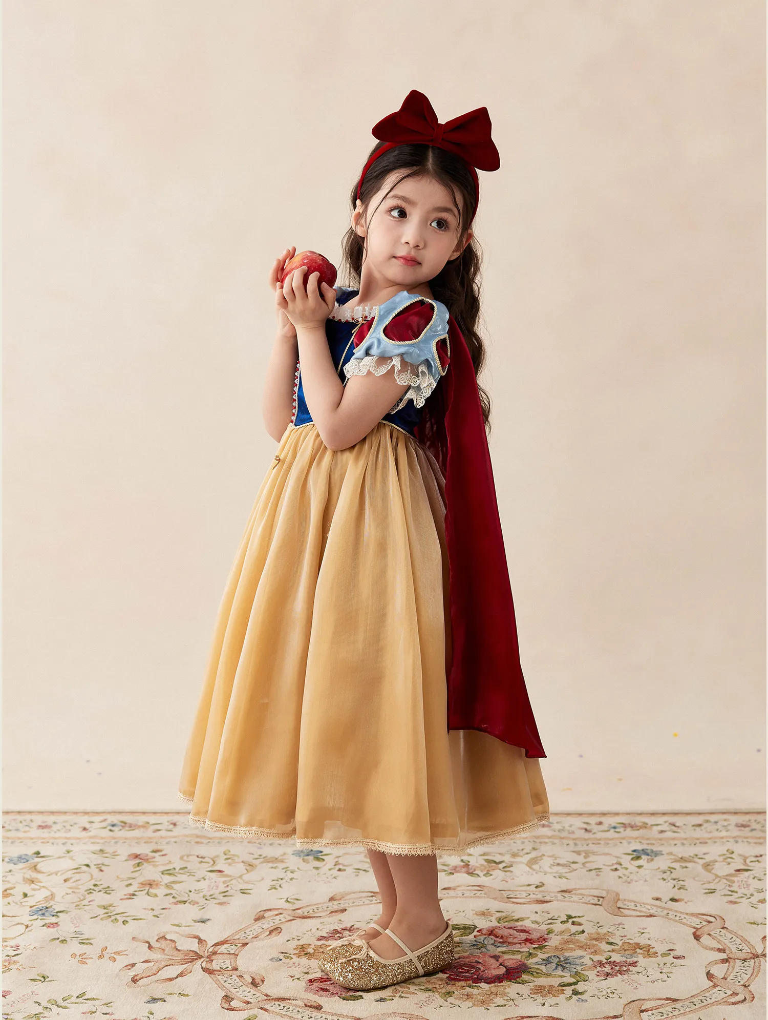 Klassisches Schneekostüm für Mädchen, luxuriöses Samtkleid, Kinder-Karnevals-Halloween-Cosplay-Outfit, Kleinkind-Prinzessin-Geburtstagsparty-Kleid – Detail 22