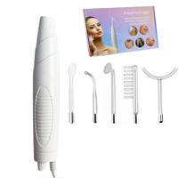 Handed 5 in 1 High Frequency Facial Skin Therapy Wand Skin Care Portable Home Use Skin Beauty Equipment