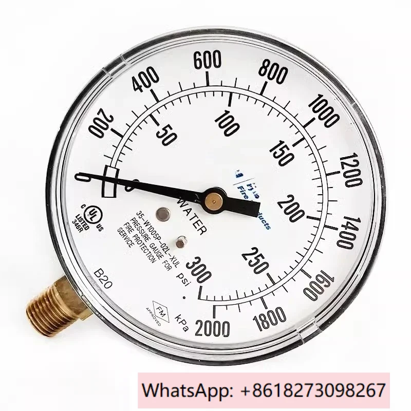 

0-300psi water pressure, 300psi pressure gauge, 2000kPa pressure gauge