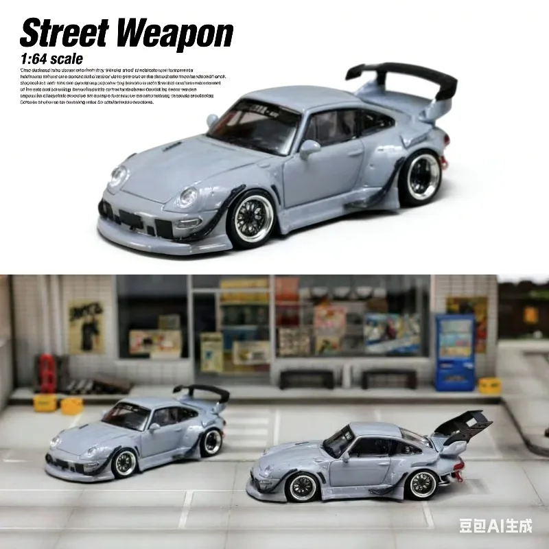 

SW 1:64 RWB 993 - Реалистичная статическая модель автомобиля из сплава, праздничный подарок для мальчиков, коллекционная вещь для взрослых.