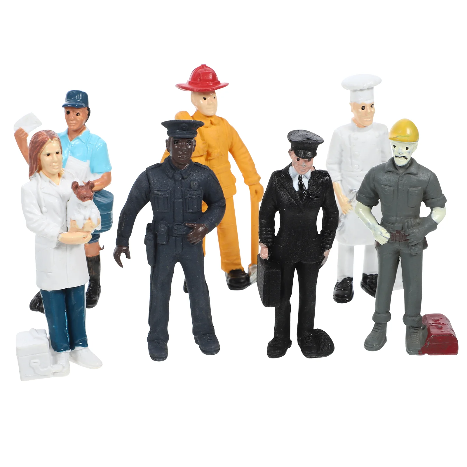 

Sand Table Figurine Scene Decoration Ornaments for Kids Figure Models Pretend Mini Character Office
