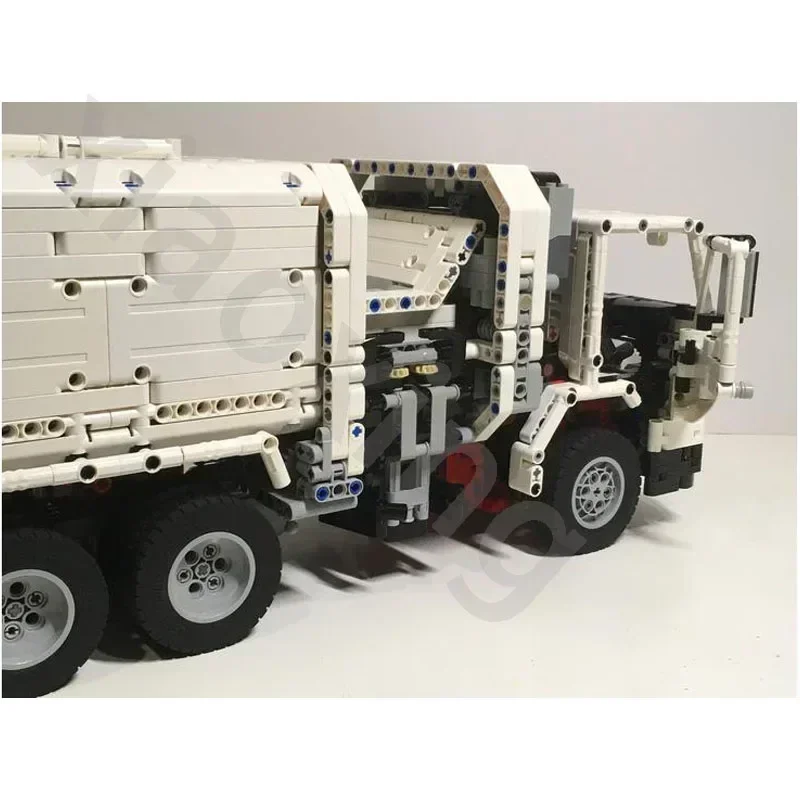 Eco EcoElectricMOC-95540 GarbageTruckEngineeringTruck Modell 3521Teile Bausteinmodell ErwachseneLernspielzeugKinderGeburtstagsspielzeug Geschenk