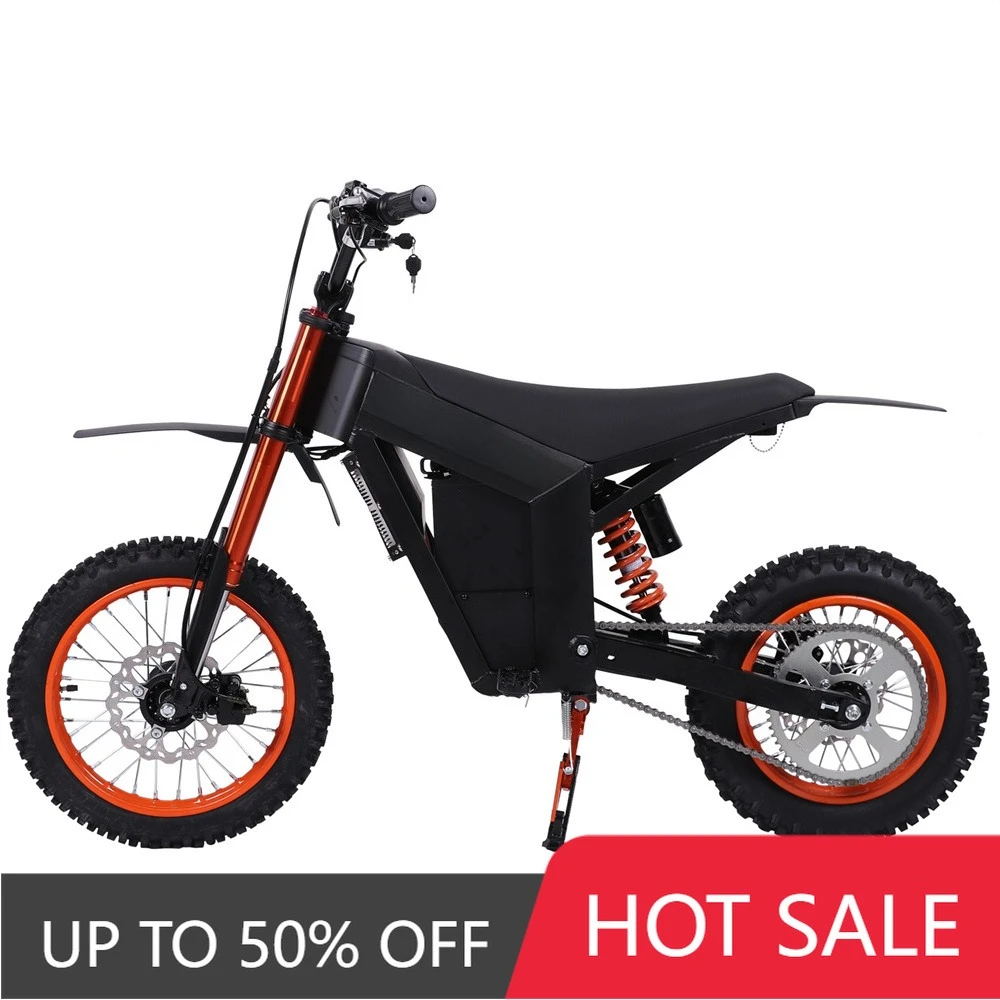 QQW European Union UK Canada Warehouse Inventory Kugoo Wish 01 Full Suspension Aluminum Frame Off-Road Electric Motorcycle 48V 2