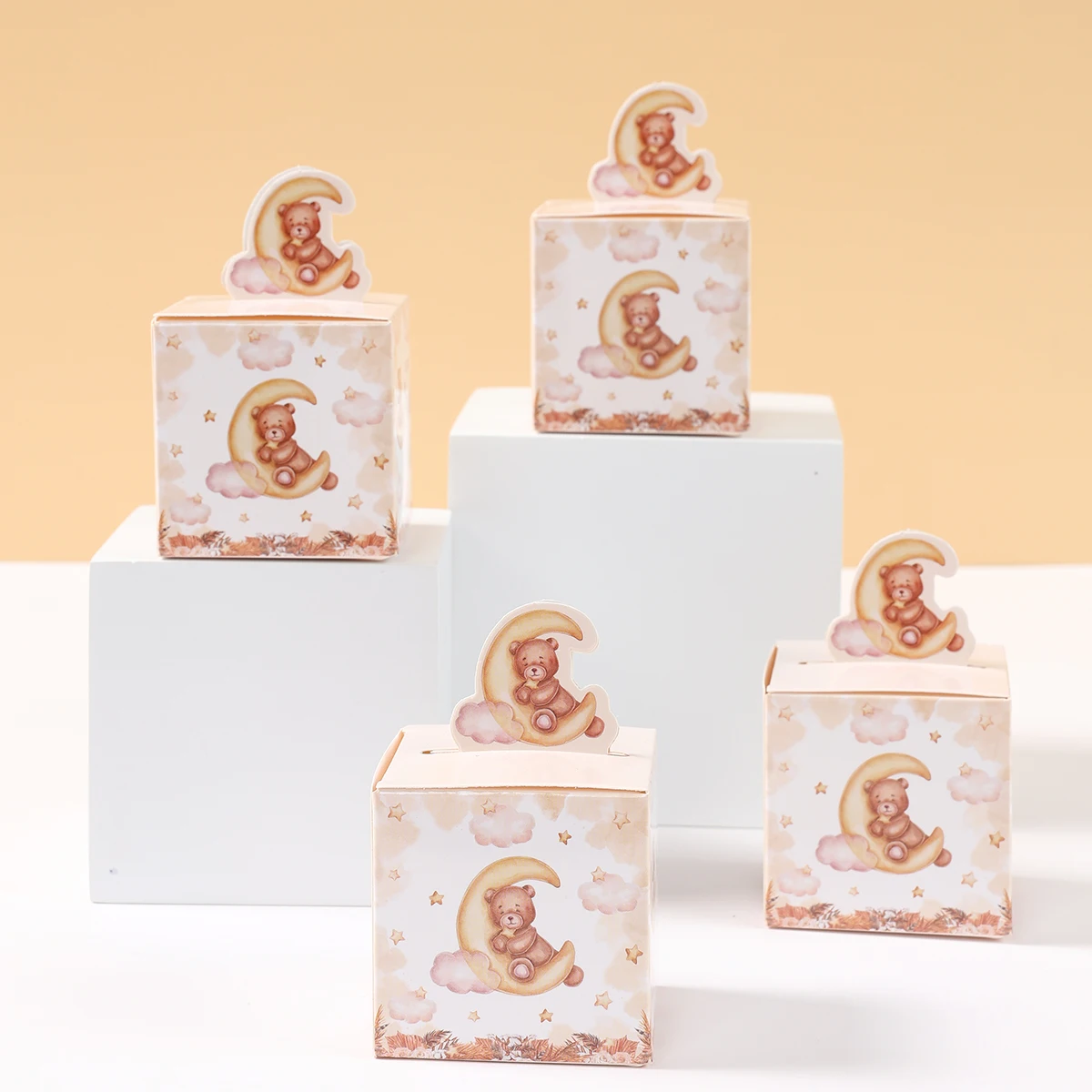 24 stuks bruine teddybeer vier - Event Party Box recensie en prijs