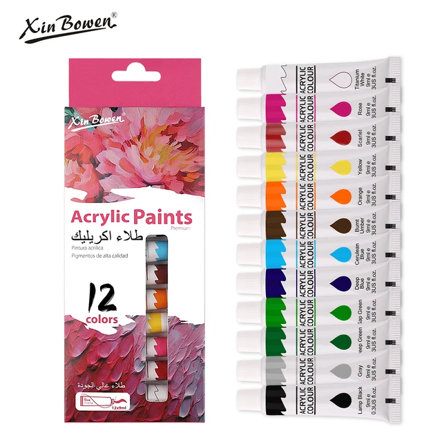9 ml, pigment akrylowy do sztuki studenckiej, malowanie graffiti, pigment DIY, ręcznie malowane ściany, 12 kolorów, sprzedaż hurtowa